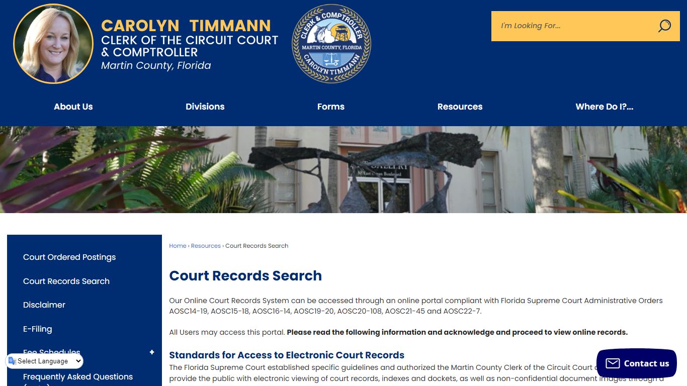 Court Records Search | Martin County Clerk