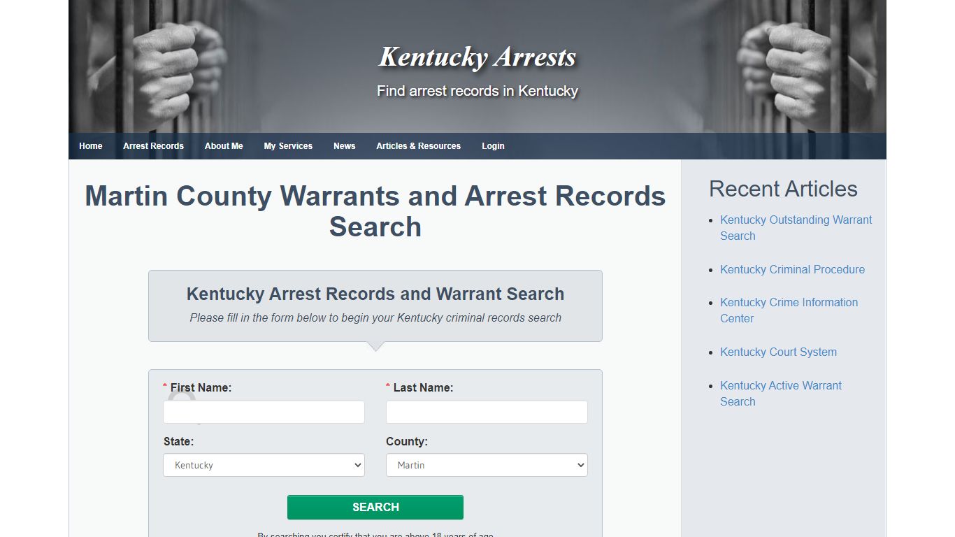 Martin County Warrants and Arrest Records Search